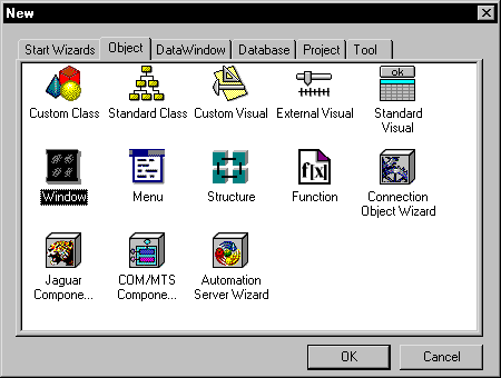 Building a new window – PB Docs 70 – PowerBuilder Library