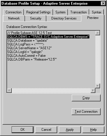 Using The Database Trace Tool – PB Docs 90 – PowerBuilder Library