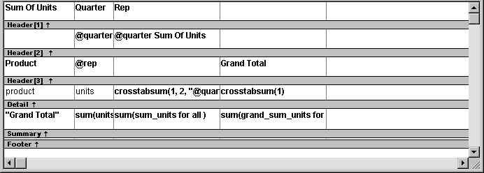 Associating Data With A Crosstab – PB Docs 90 – PowerBuilder Library