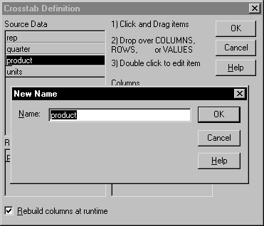 Enhancing crosstabs – PB Docs 90 – PowerBuilder Library