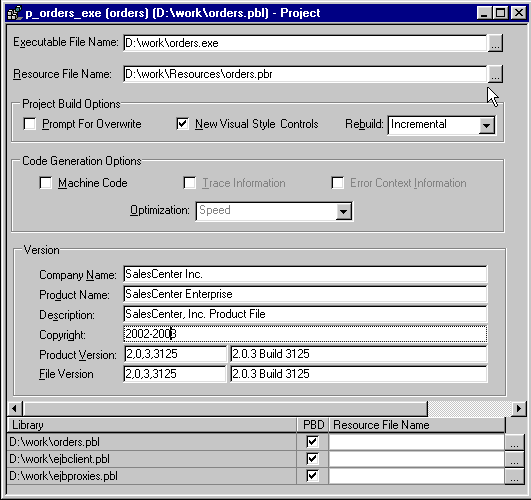 Defining An Executable Application Project – PB Docs 90 – PowerBuilder ...